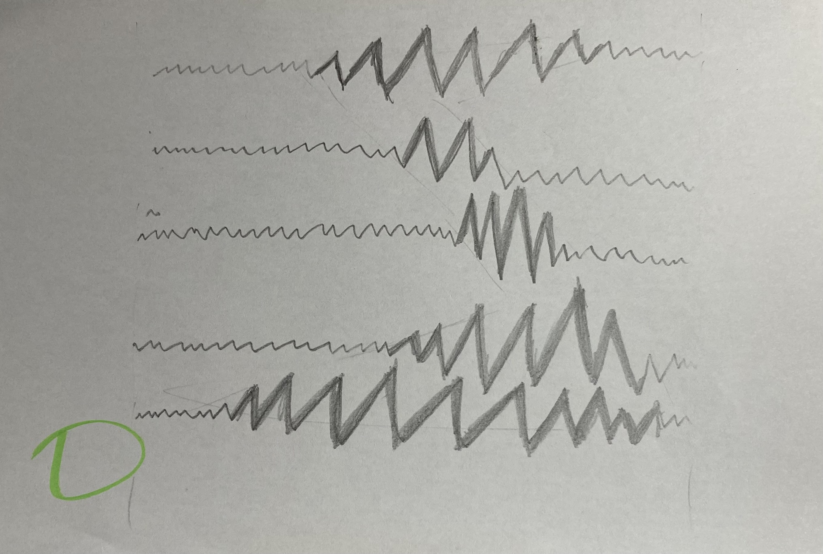 An early line-intersection concept sketch